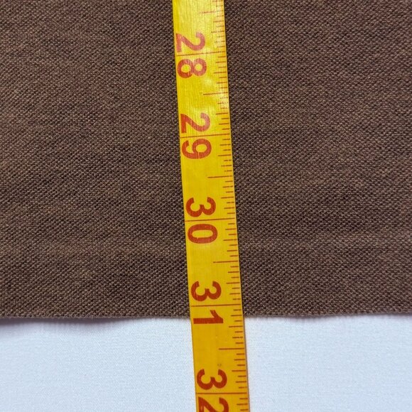 Polo By Ralph Lauren Brown Long Sleeve Pima Cotton Mesh Polo Shirt XL Mens - Picture 6 of 8